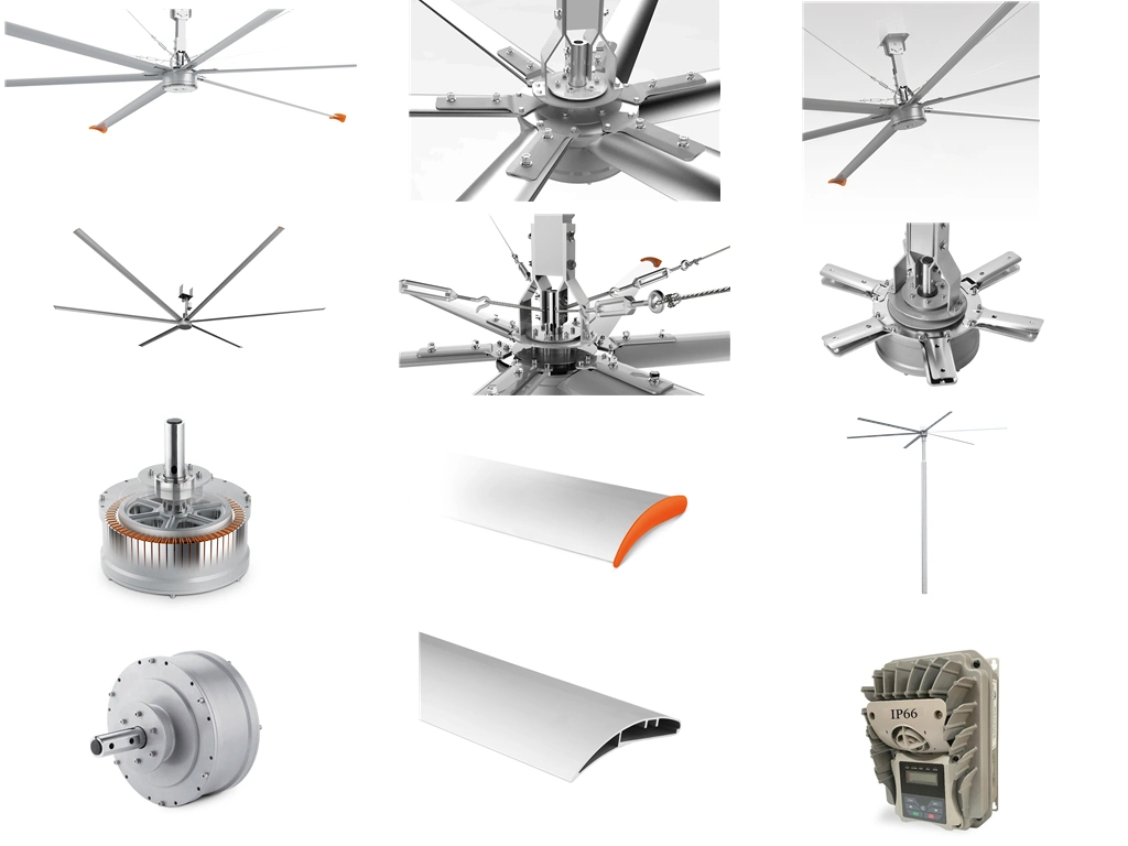 New Type Industrial Ceiling Fan Adopt External Rotor Motor