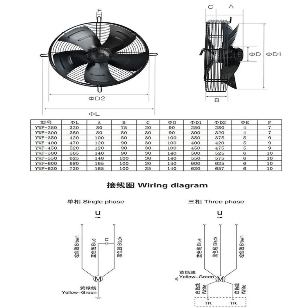 Axial Fan Motor with External Rotor